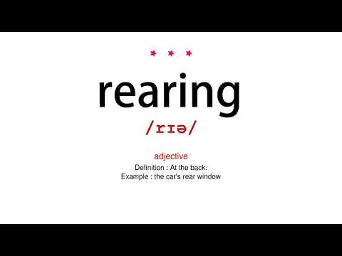 How to pronounce rearing - Vocab Today