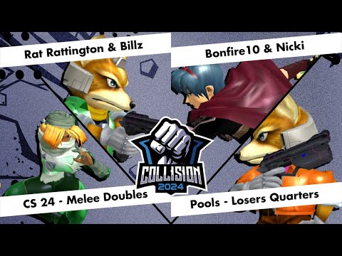 Collision 2024 Melee Doubles - Rat Rattington & Billz vs Bonfire10 & Nicki - Pools Losers Quarters