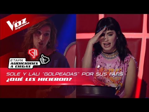 "Piedras y calzones": los insólitos objetos que le tiraron a la Sole y Lali - La Voz Argentina  2022