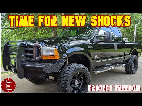 2000 Ford F250 4x4 7.3 PowerStroke Diesel Gets Bilstein 5100 shocks and Steering Stabilizer