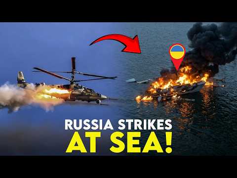 Black Sea Clash! Russia Destroys Ukraine’s Sea Drones as Naval War Escalates