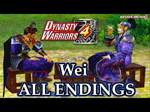 Dynasty Warriors 4 | Wei All Endings | (4K 60fps)