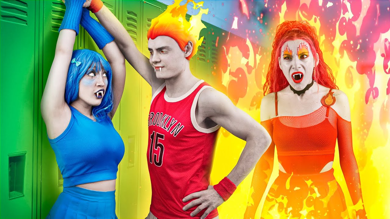 Vampiras dos Quatro Elementos/Garota do Fogo, Garota da Água, Garota da Tempestade e Garota da Terra