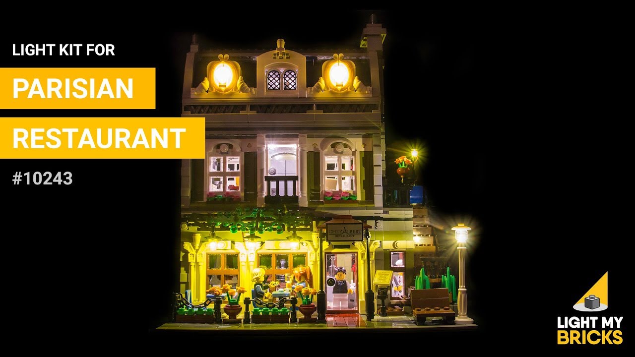 Light My Bricks Lumières-LED pour LEGO® Parisian Restaurant 10243