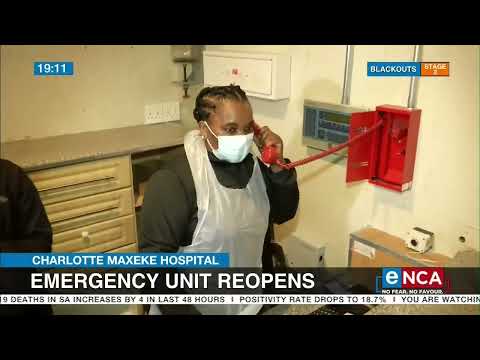 Charlotte Maxeke Hospital Emergency unit reopens