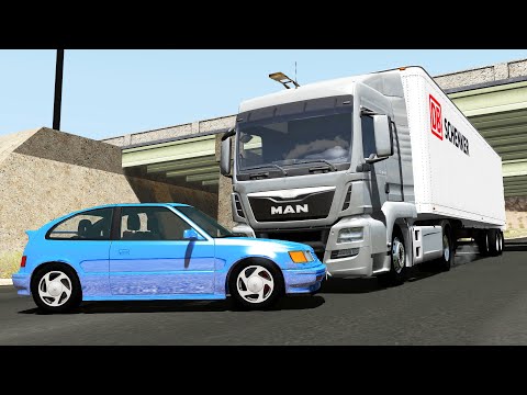 Crossroad Car Crashes 52 - BeamNG.Drive
