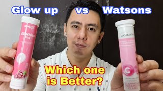 WHICH IS BETTER WATSONS GLUTATHIONE VS GLOW UP GLUTATHIONE WITH COLLAGEN & VITAMIN C REVIEW