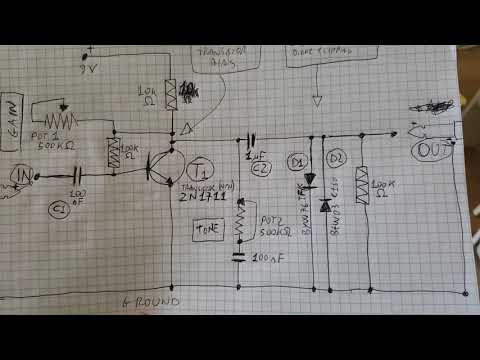Prototipo distorsore per chitarra. Pt. 3 - schema