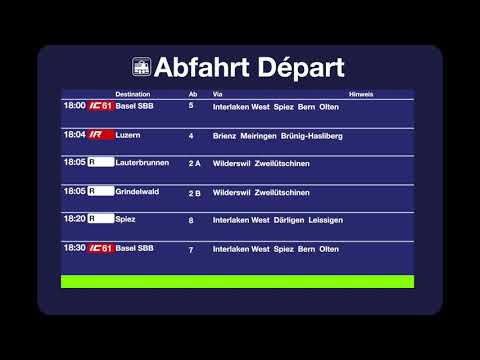 BLS Abfahrten - Interlaken Ost (18:00)