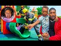 RIRI Got STUCK In The Playground SLIDE SHE ALMOST CRIED
