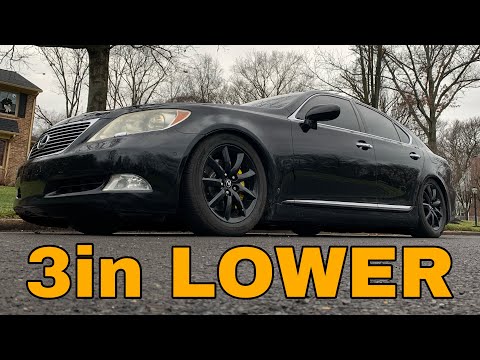 BC Coilovers On My Lexus LS 460 (Slammed)