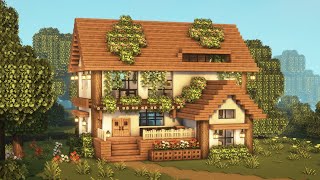 [Minecraft] 🌿🌼 Aesthetic Cottagecore HouseTutorial / Mizuno's 16 Craft Resource Pack