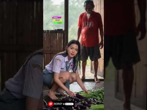 she cook the vegetables without asking first! heavy rain in village life #heavyrain #rainyday #fyp