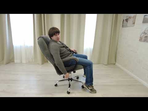 Миниатюра изображения товара Кресло офисное Tetchair Bergamo флок (хром/серый 29)