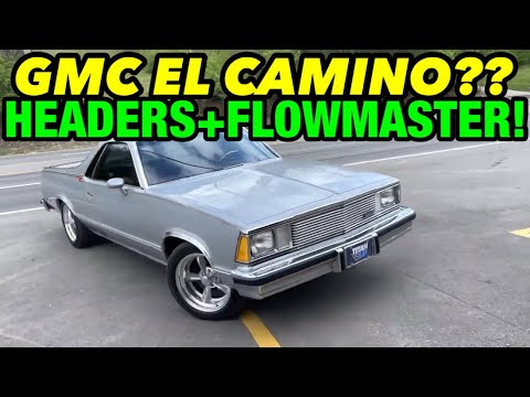 GMC Made an EL Camino? 1981 GMC Caballero V8 True Dual Exhaust w/ LONG TUBE HEADERS & FLOWMASTER!