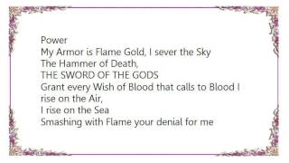 Virgin Steele - Sword of the Gods Lyrics