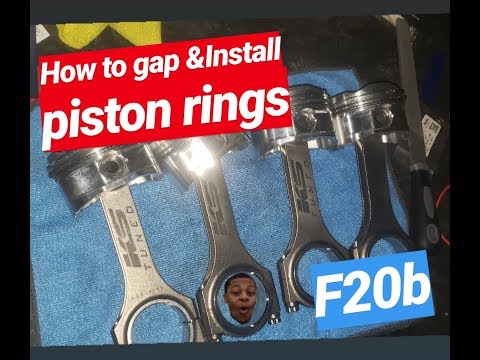 How to gap and install piston rings for 600hp honda prelude F20b/ h22