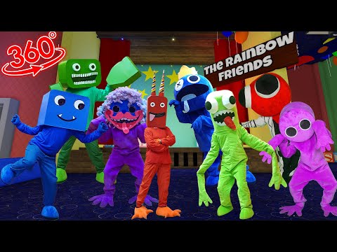 VR 360° NEW Rainbow Friends VS Garten of Banban In Real Life 🎶 FNF' (Roblox Rainbow Friends)