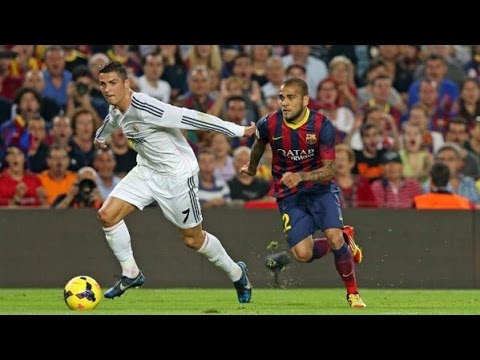 Dani Alves nutmeg's Cristiano Ronaldo superb ● Barcelona vs Real Madrid | 26/10/13