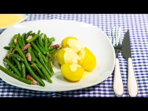 GRÜNE BOHNEN mit Zwiebeln und Speck
