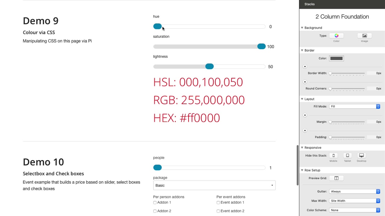 Customizing CSS with Pi