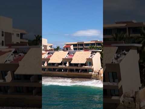 Punta Paraíso, Nayarit: riesgo de colapso y demolición #shorts