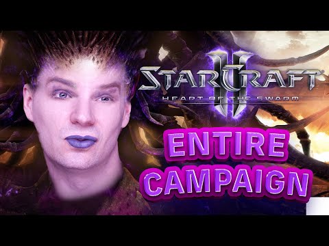 Heart Of The Swarm ENTIRE Campaign - Husky Plays StarCraft 2 - Lets Play Walk Through