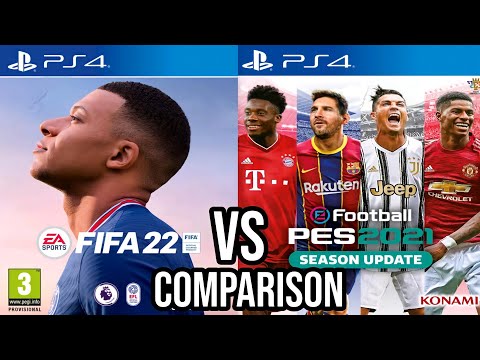 FIFA 22 Vs eFootball PES 2021 PS4
