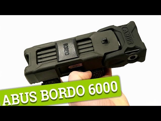 Видео Замок Abus Bordo 6000K/120 Folding Lock (Black)