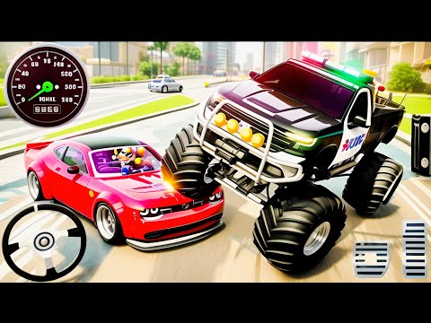 Police Monster Truck Demolition Stunt Arena - Amazing Car Explosion Racing - Android GamePlay