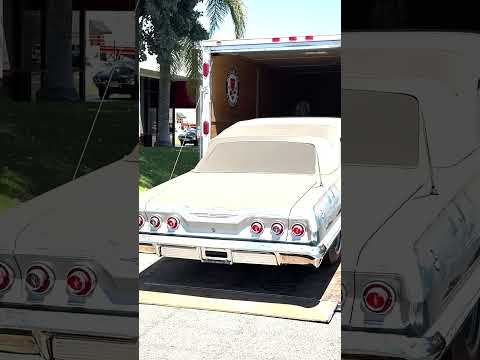 Thumbnail for 1963 Chevy Impala 409 Convertible Barn Find delivery #1967corvette #automobile #impala #barnfind by Convertible