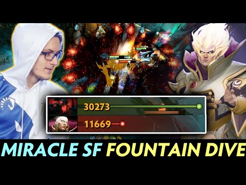 Miracle Shadow Fiend FOUNTAIN DIVE — 3x OUTFARM mid INVOKER