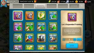 Rok272-VIP14 57M power - expertise : 07 legendary commanders - 6k Gems.