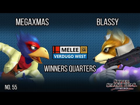 Melee @ Verdugo #55 - Blassy (Fox) VS MegaXmas (Falco) - SSBM - Winners Quarters