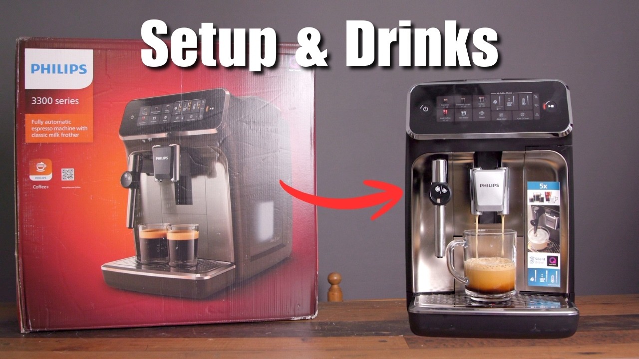 Philips 3300 - How to Setup and Make Drinks