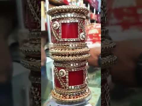 Lac red wedding sublimation chura