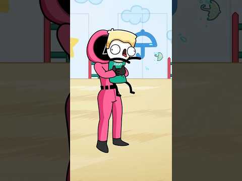 Squid Game Valentine Part 2 (Pink Gaurd Cheats For You) #valentinesday #squidgame #shorts