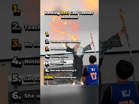 Ranking Best Cool Teacher Moments #shorts