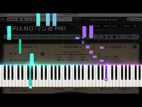 Pianoteq Blues Demo Piano Performance Video