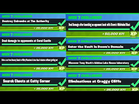 All Week 7 Easy Challenges Complete Guide In Fortnite! Chapter 2 Season 4 Fast Week 7 Challenges!