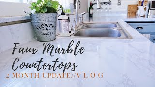 HOW ARE MY COUNTERTOPS HOLDING UP? Faux Marble