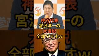 #参政党 #神谷宗幣 #宮沢洋一 #増税 #自民党