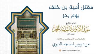 صورة 13 مقتل أمية بن خلف يوم بدر - الشيخ عبدالقادر شيبة الحمد رحمه الله