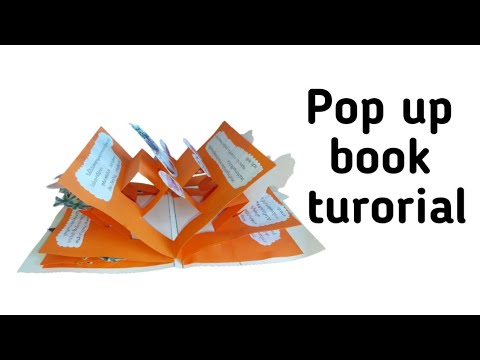 Pop up book tutorial/pop up card Idea for scrapbook/mini scrapbook album/pop upนิทาน