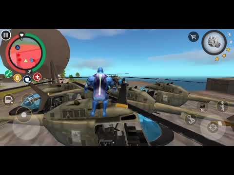 New glitch in Rope Hero Vice Town || 6 Helicopters glitch || Rope Hero Vice Town