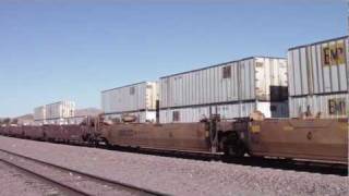 preview picture of video 'Union Pacific High Priority through Barstow'