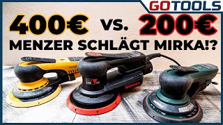 Kann er für den 1/2 Preis mithalten? Exzenterschleifer Menzer vs Mirka vs Metabo | inkl. Verlosung