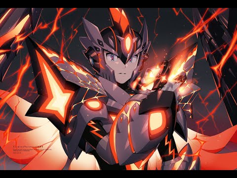 Megaman X DiVE: Crimson Valstrax Zero Demonstration against Goliath Vile