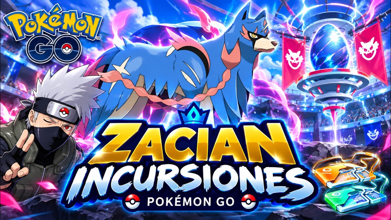 🔴 INCURSIONES de ZACIAN  ¡Buscando el 100% IV! | Pokémon GO EN DIRECTO