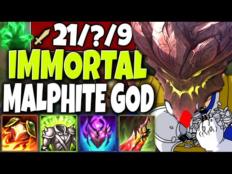 Meet the IMMORTAL MALPHITE GOD 🔥 Over 9000 TURRET SHOTS | Error: Damage Not Found 🔥 LoL s10 Gameplay